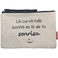 Bolso Neceser-Cartera de Mano. Algodón 100%. Blanco. con Cremallera y Forro Interior. 23 x 15-5 cm. Incluye sobre Kraft…